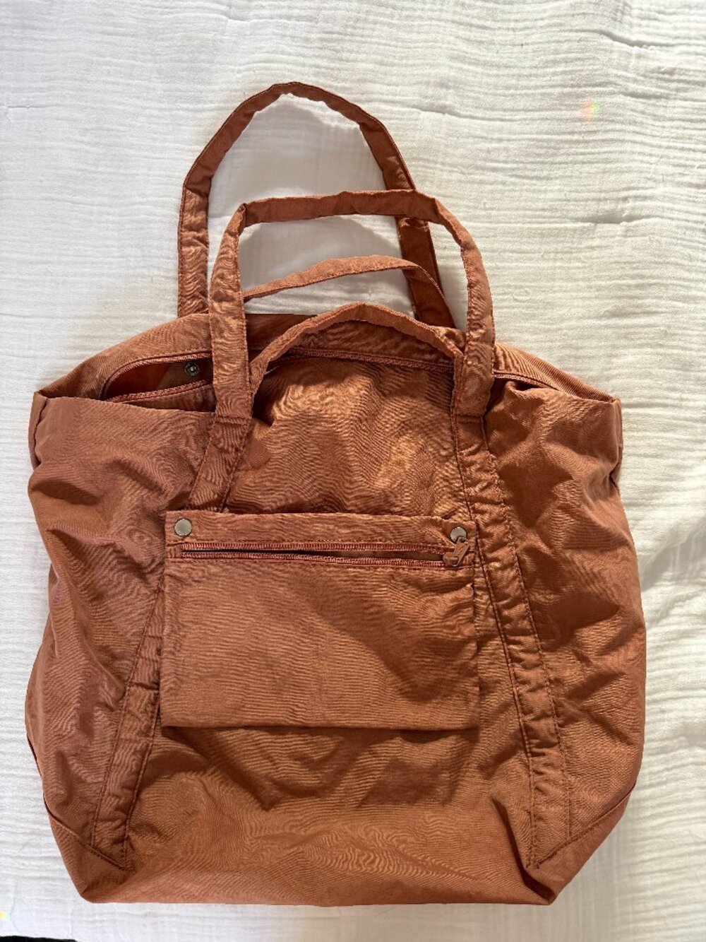 BAGGU Large Cloud Travel Bag - RARE Soft Nude Pink Color
